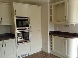 Richmond Ivory Painted Kitchen with laminate worktops